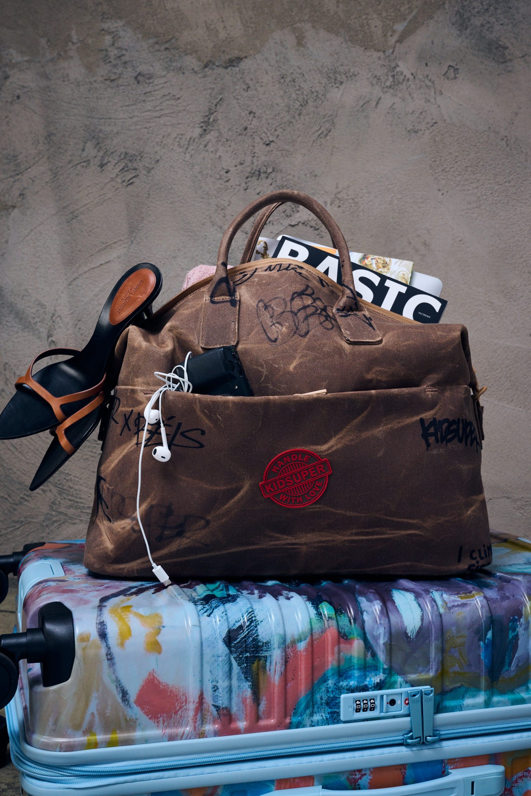BÉIS x KidSuper The Carryall Duffle in Cargo - Image 3