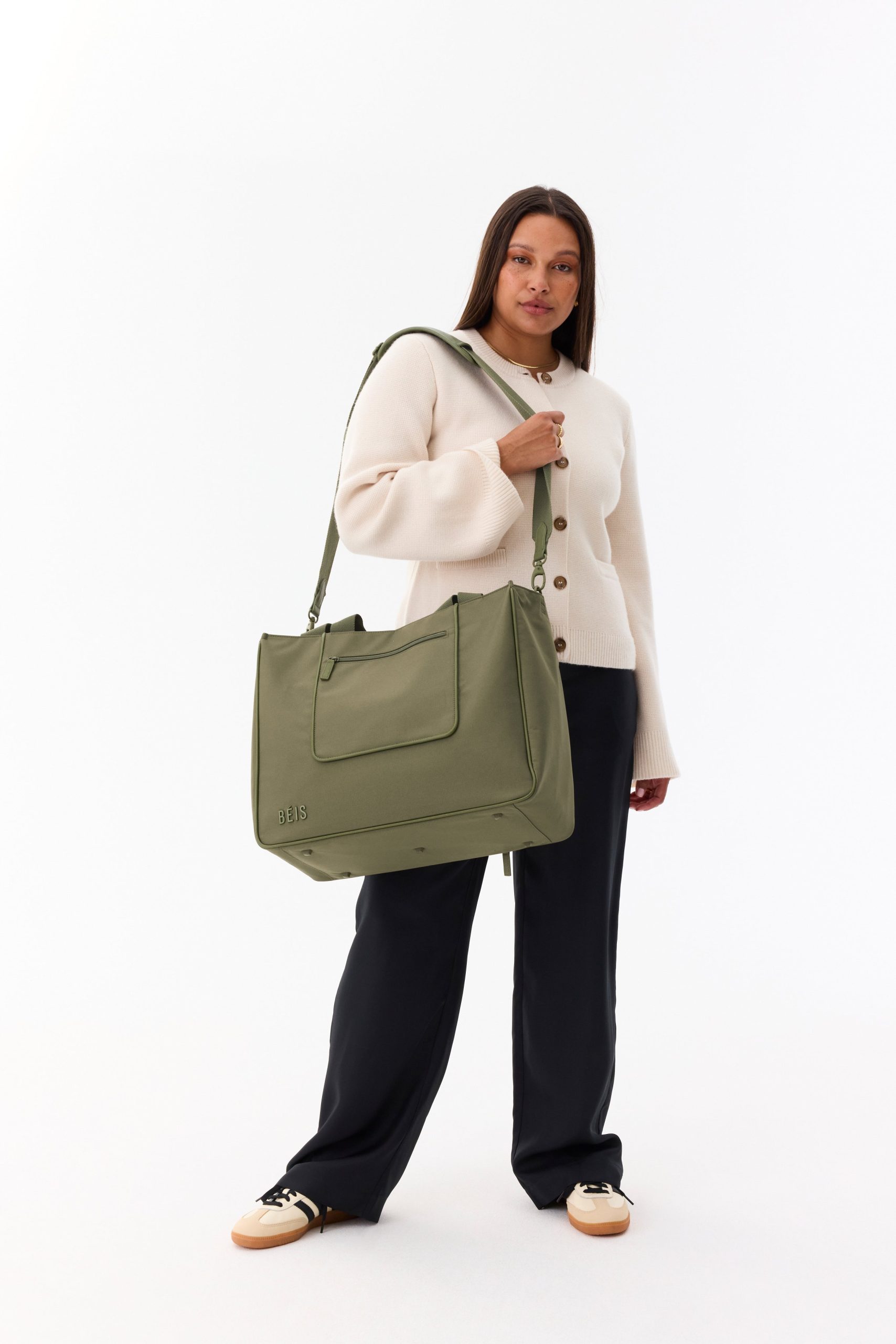 The East To West Tote in Olive - Image 3