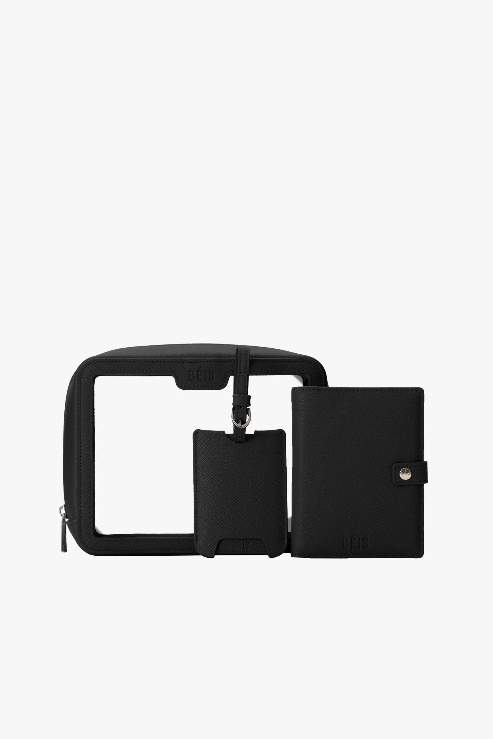 The Passport & Luggage Tag Set in Black - Image 4