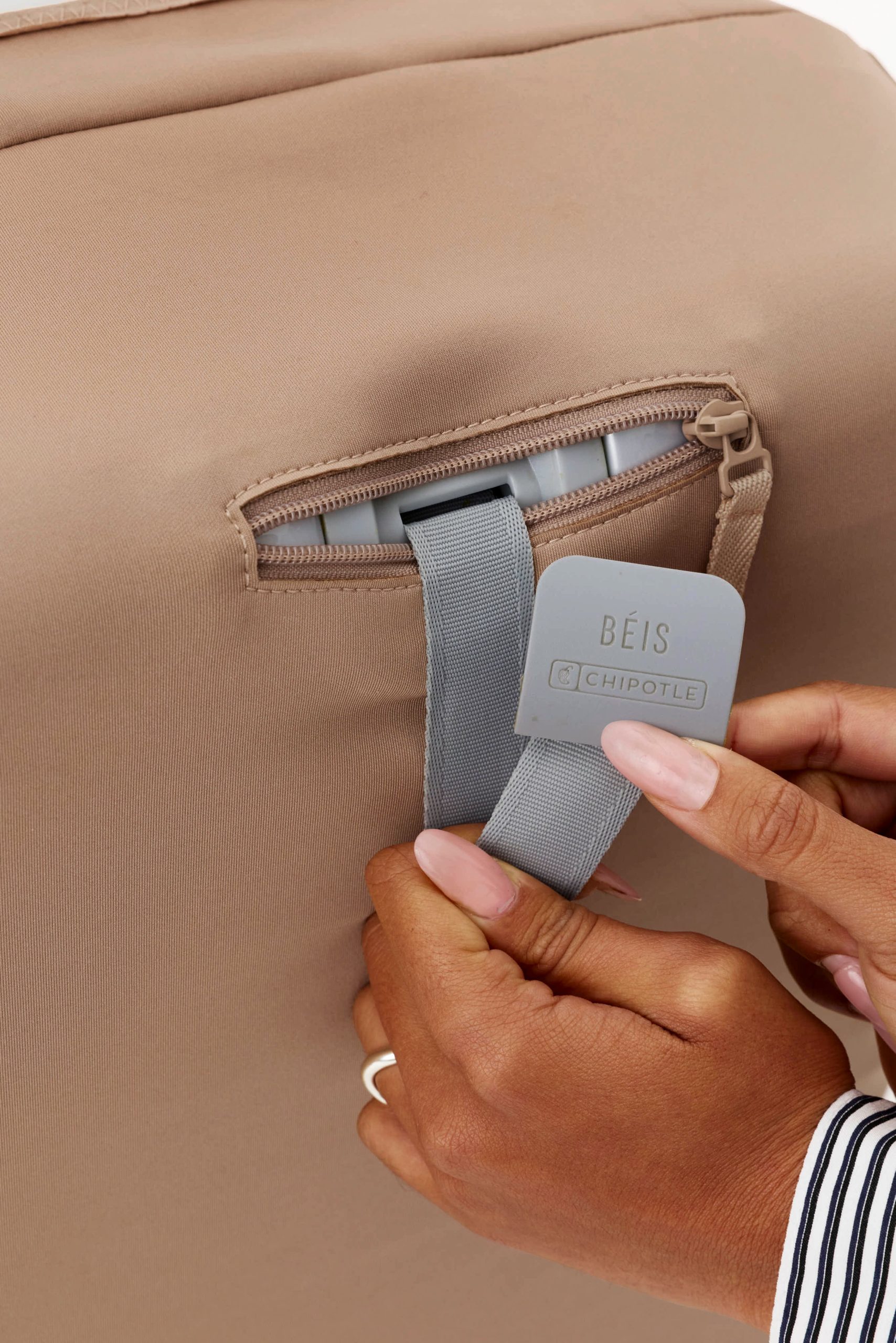 BÉIS x Chipotle The Carry-On Luggage Cover in Kraft Brown - Image 6
