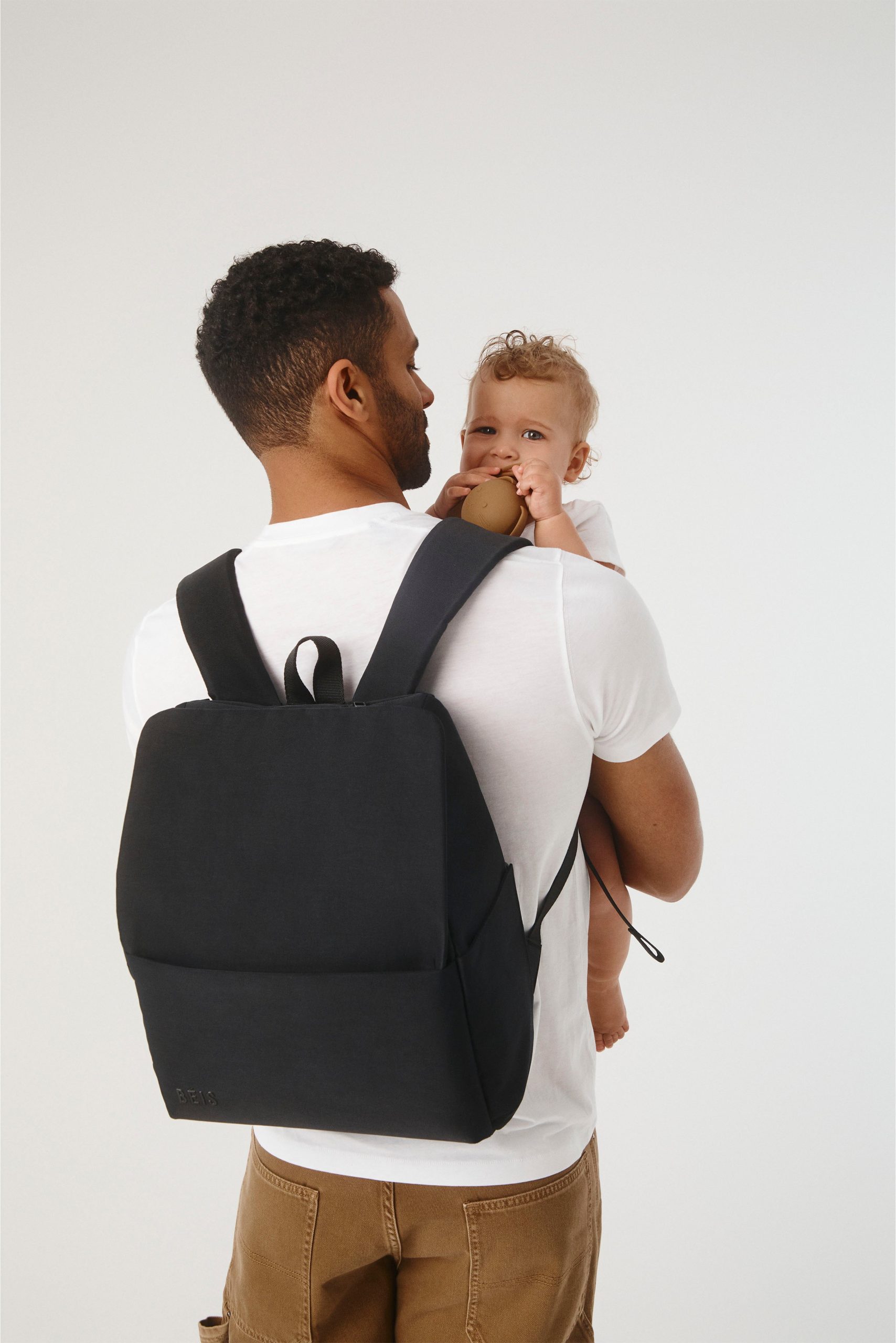The Everyday Diaper Backpack in Black Nylon - Image 4