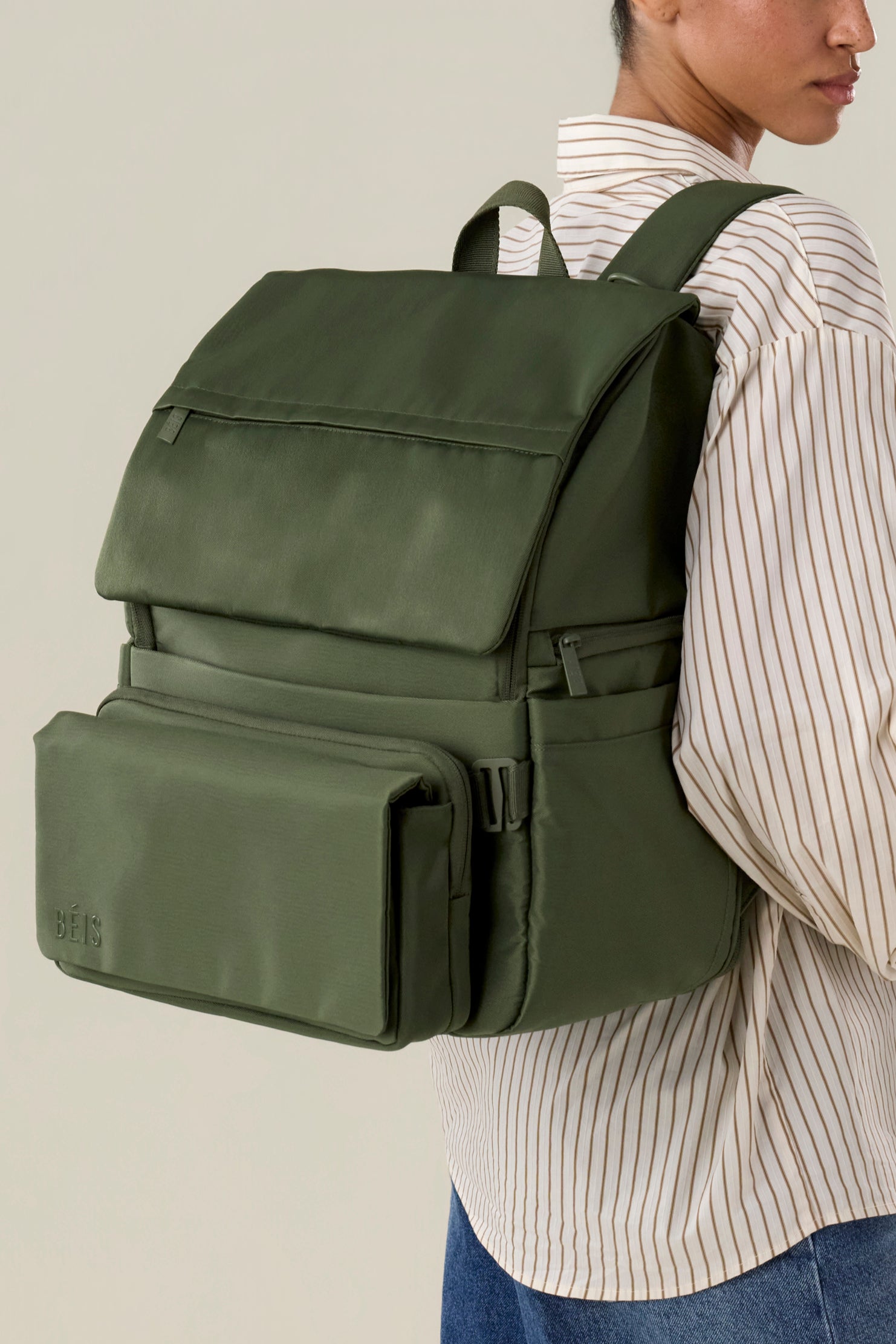 The Ultimate Diaper Backpack in Olive - Image 3