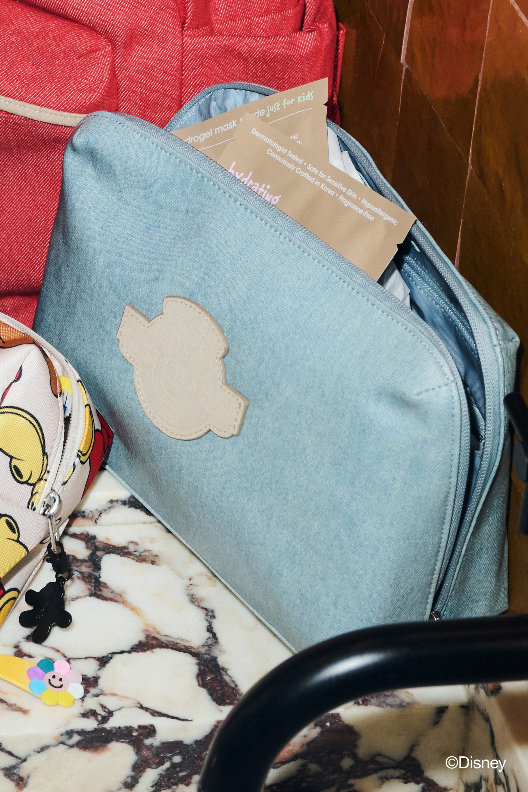 The Disney Small Cosmetic Pouch in Blue Jeans - Image 4