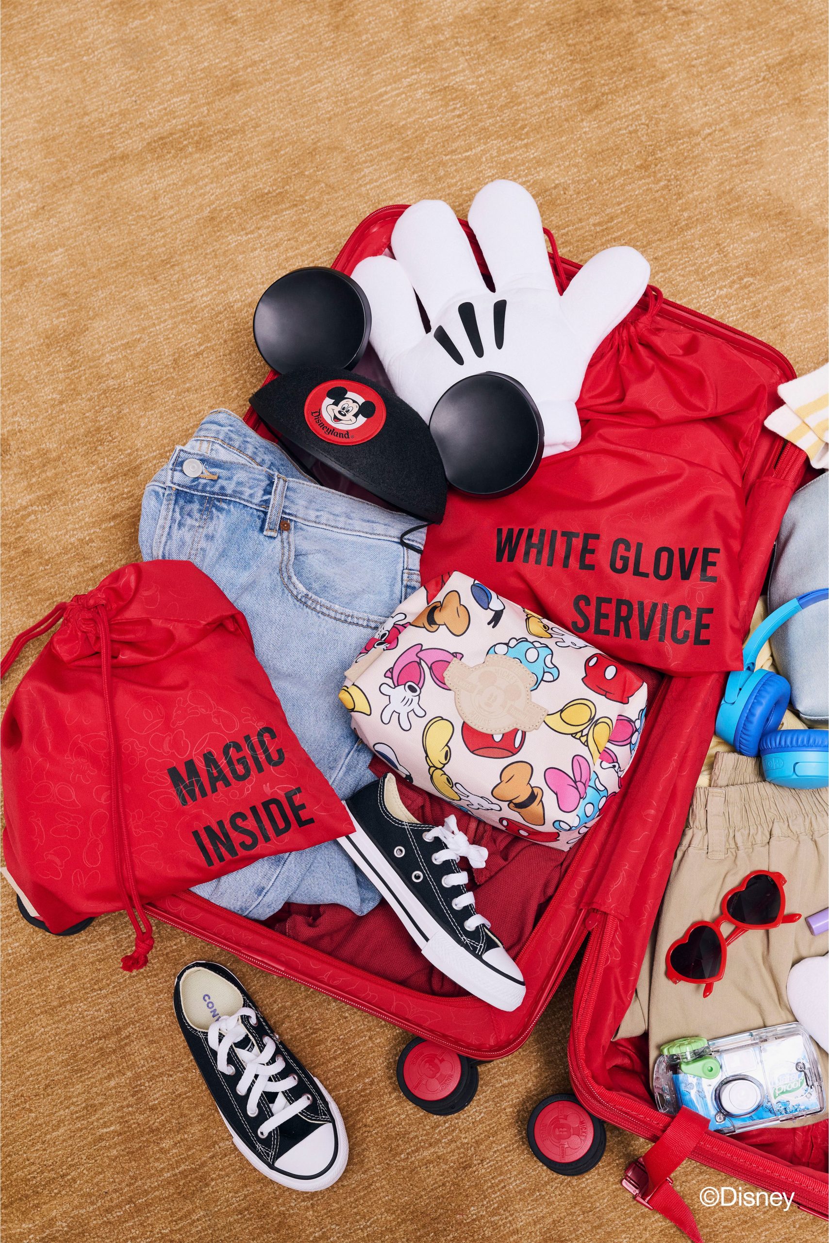 The Disney Medium Check-In Roller in Mickey Mouse Red - Image 3