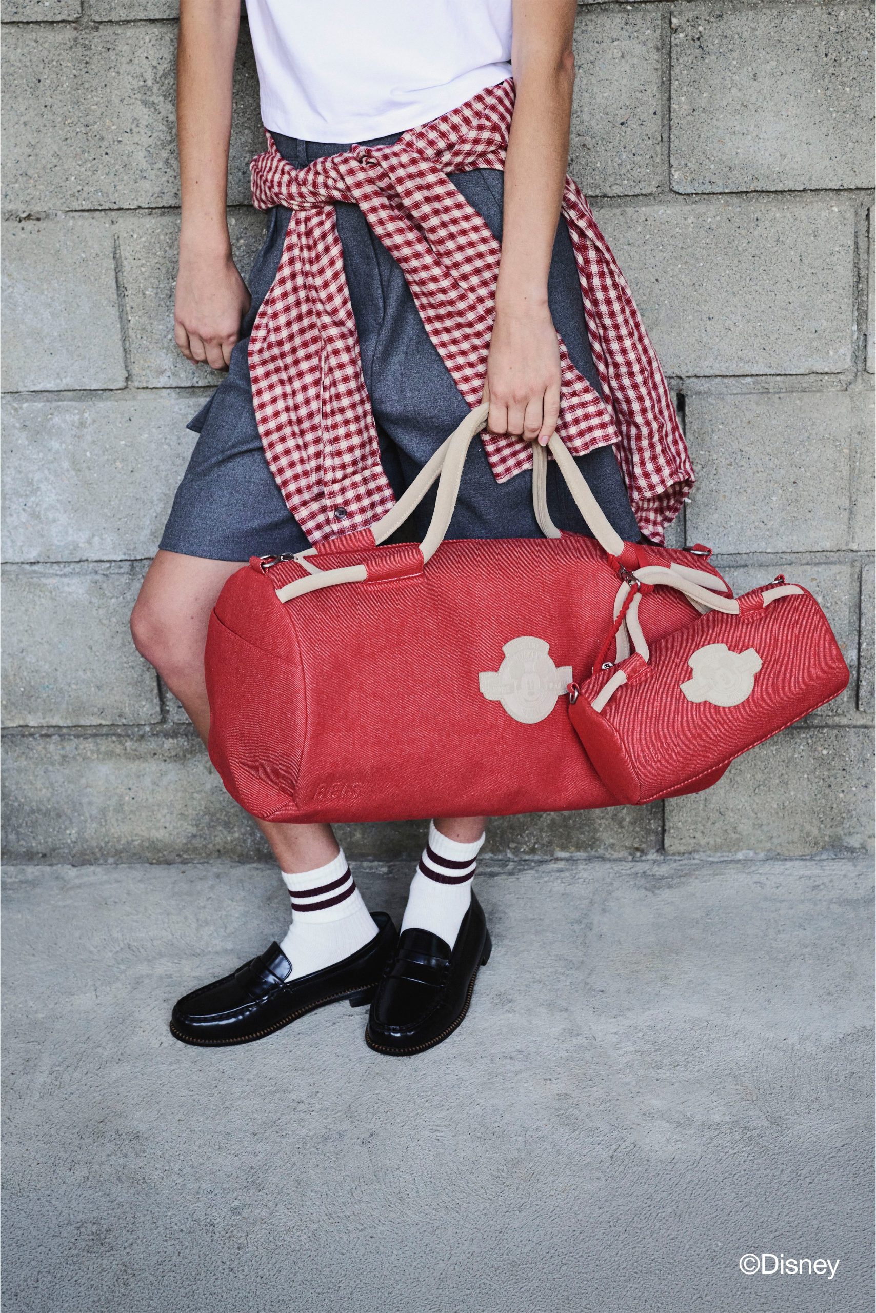The Disney Small Duffle in Red Jeans - Image 4