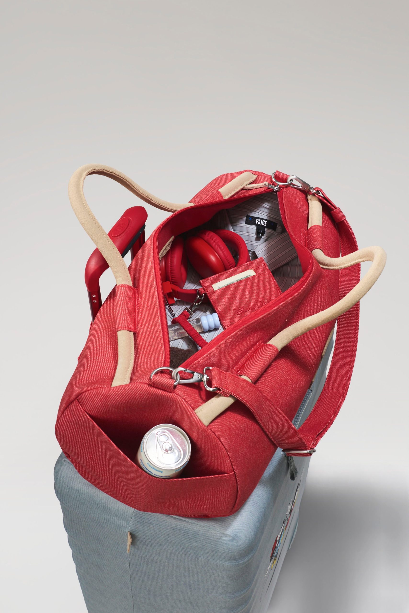 The Disney Large Duffle in Red Jeans - Image 2