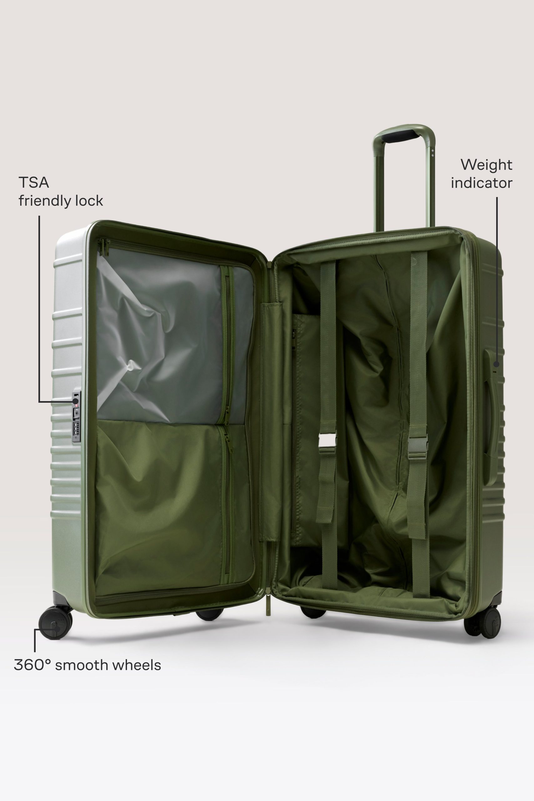 The Large Check-In Roller in Olive - Image 2