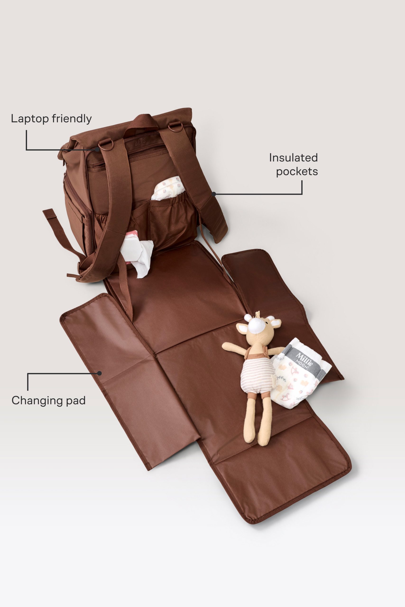 The Ultimate Diaper Backpack in Maple - Image 2