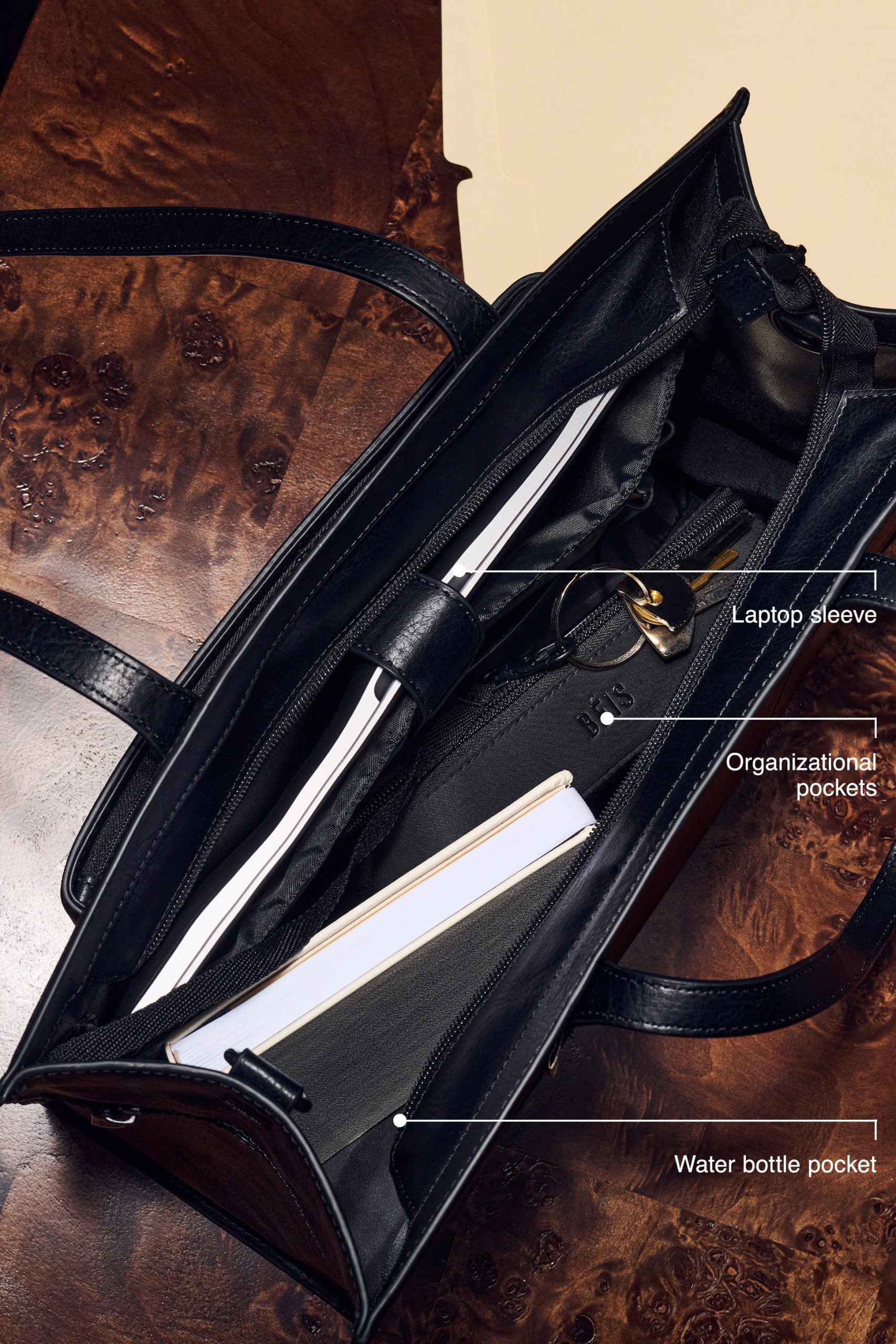 The Work Tote in Black - Image 2